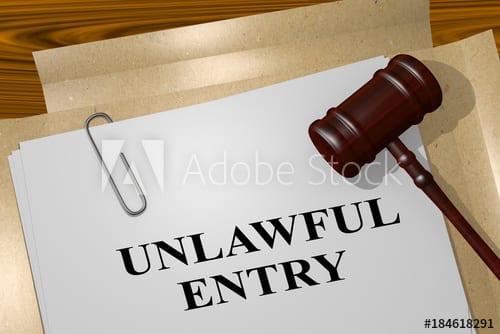 Unlawful entry